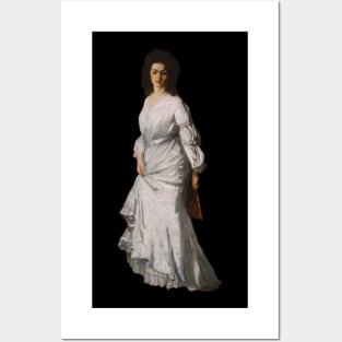 Woman in White Posters and Art